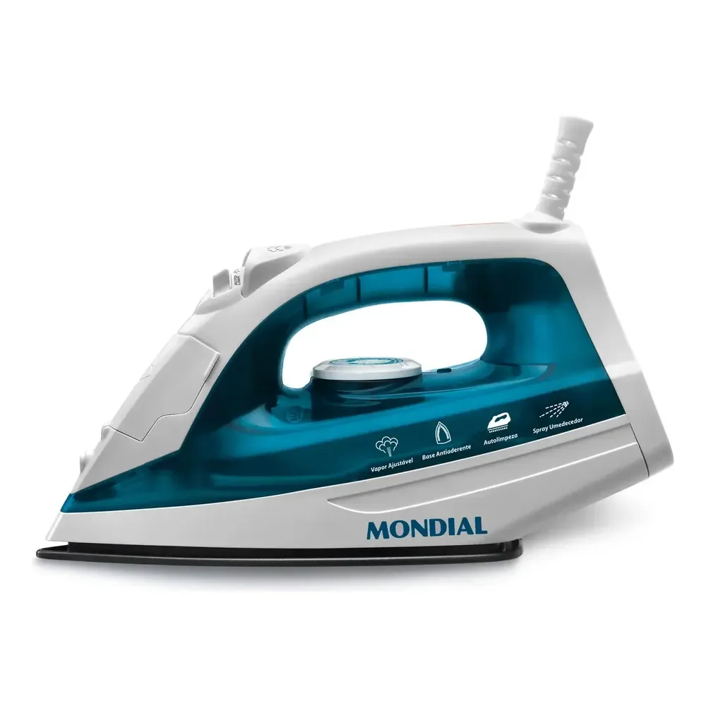 Ferro A Vapor, Mondial, 1200w - F-32 Branco/azul 220v