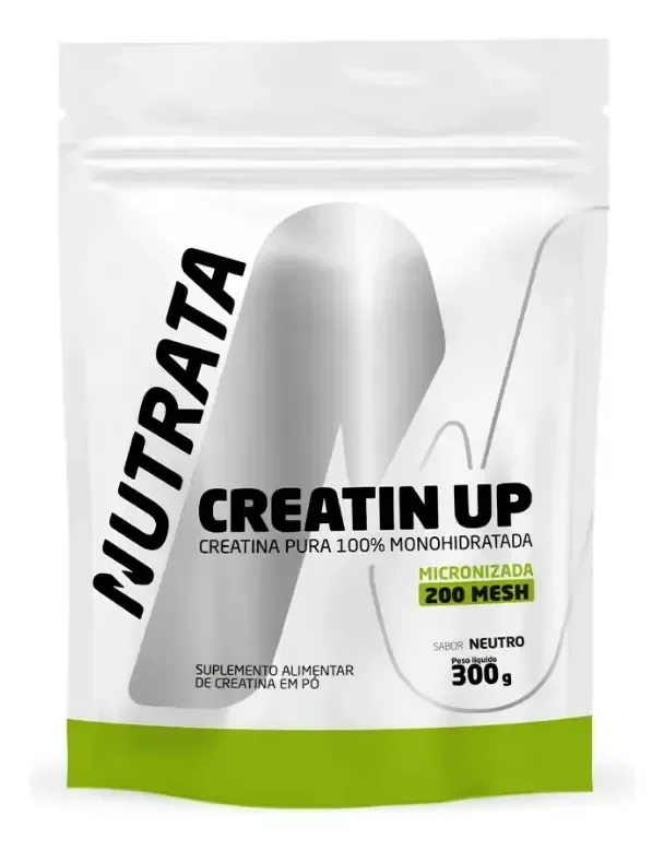 Creatina Monohidratada Nutrata 300g Refil em Pó Pura