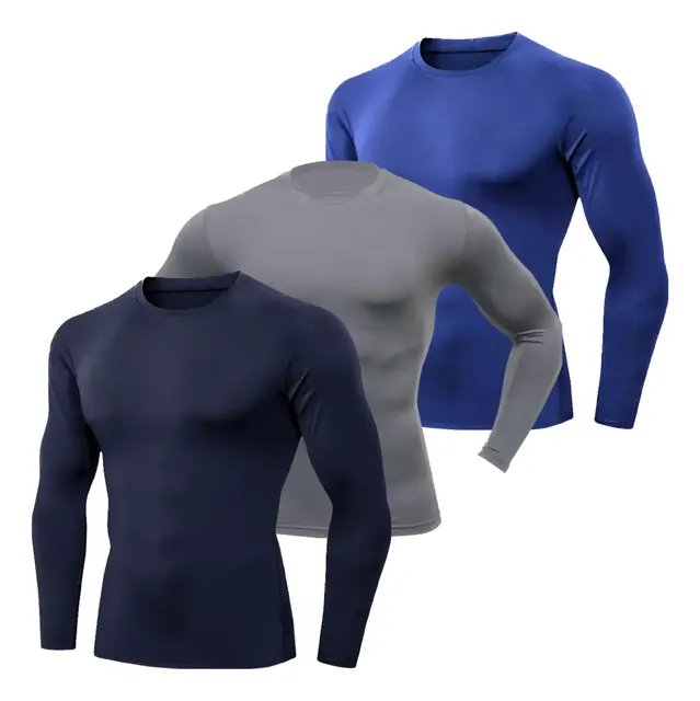 Kit 3 Camiseta Térmica Blusa Proteção Uv Manga Longa Inverno