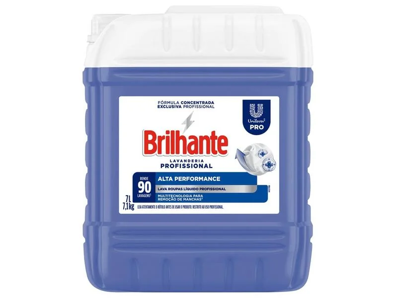Sabão Líquido Brilhante Alta Performance Concentrado Profissional 7L