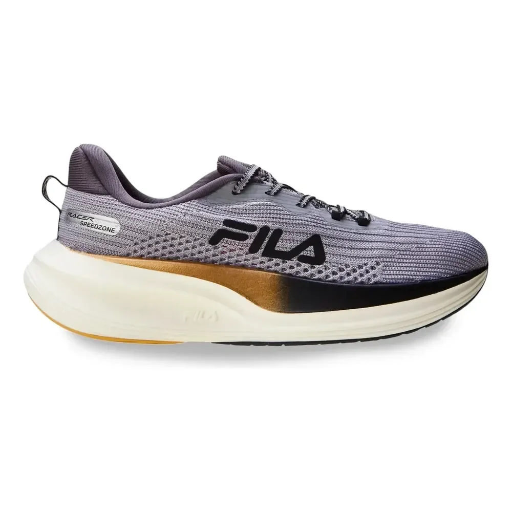 Tenis Masculino Fila Racer Speedzone Lisa Cinza/dourado/grafite 39 Br