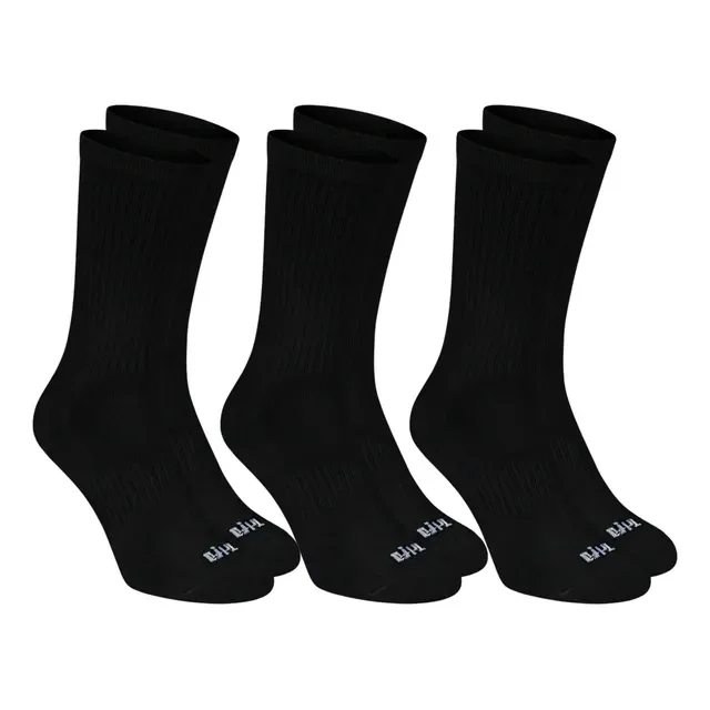3 Pares Meia Corrida Poliamida Trifil Cano Alto Esportiva