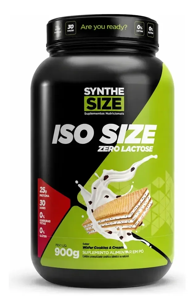 Whey Iso Size Synthesize 900g Wafer Cookies Zero Lactose