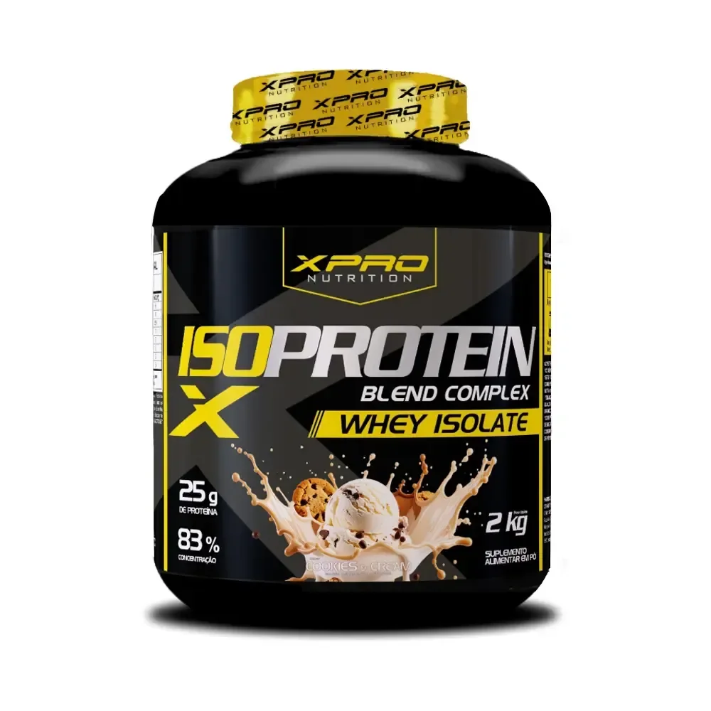Whey Protein Isolado Iso Blend Complex Zero Açúcar Low Carb Cookies 2kg - XPro Nutrition