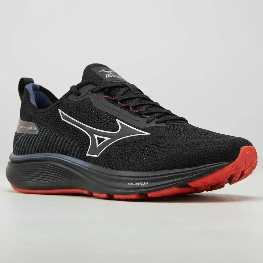 Tênis Mizuno Cool Ride 3 Masculino 1069 Preto Preto Preto 1069 40 Br