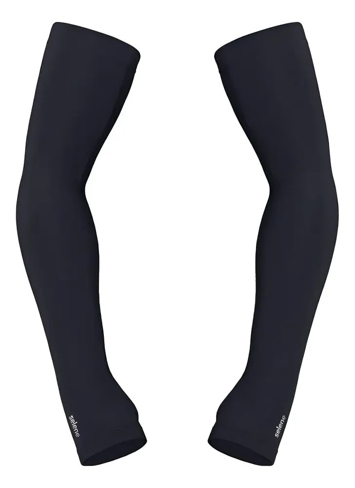 Manguito Selene Esportivo Uv50+ Unissex Cor Preto Tamanho G