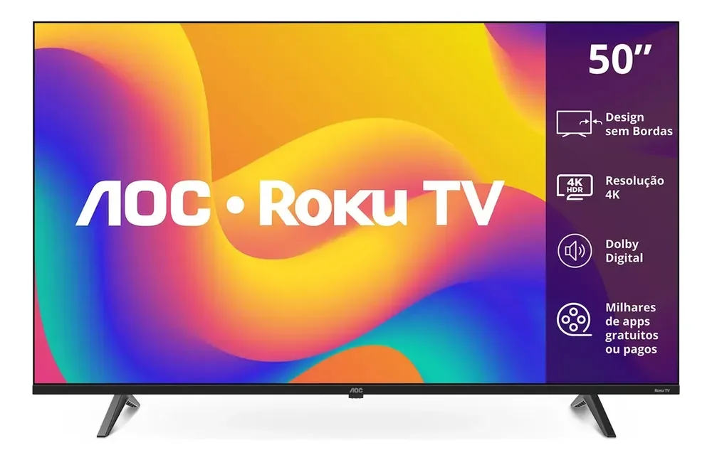 Smart Tv Roku Tv 50 7045 4k Uhd Aoc Bivolt