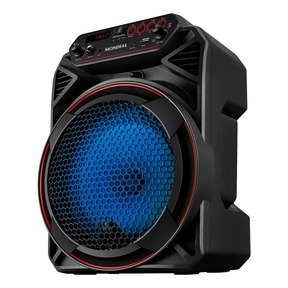 Caixa Amplificada Cm-150 Bivolt Preto Mondial 127/220v