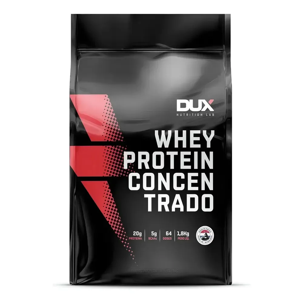 Whey Protein Concentrado - 1,8 Kg Dux Nutrition Sabor Without Flavor Sem Sabor