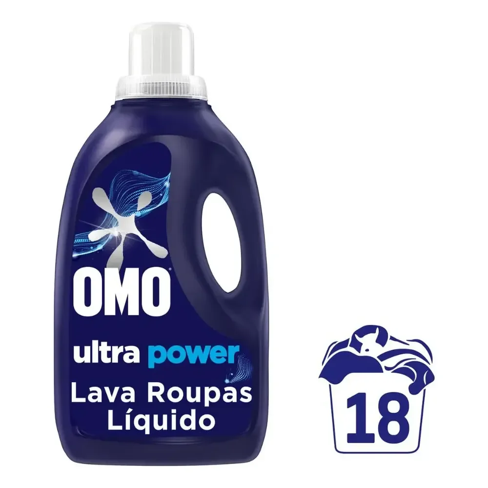 Omo Lava Roupas Líquido Ultra Power 1,8 L