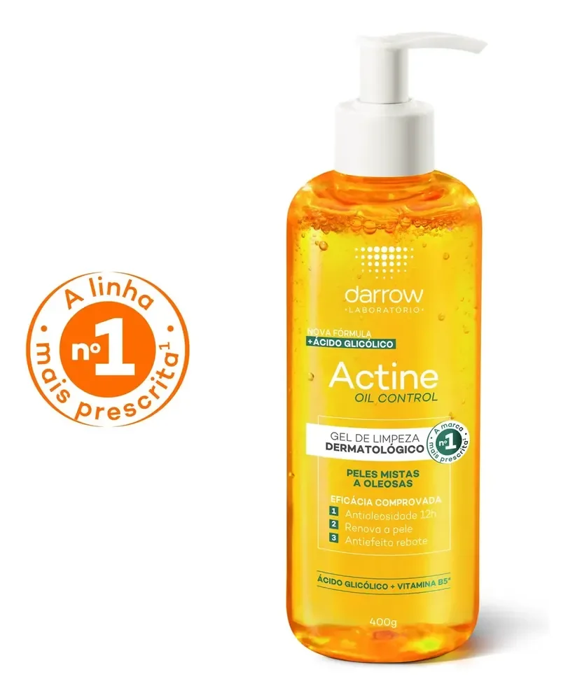 Gel de Limpeza Facial Darrow Actine Oil Control Pele Mista Oleosa 400g