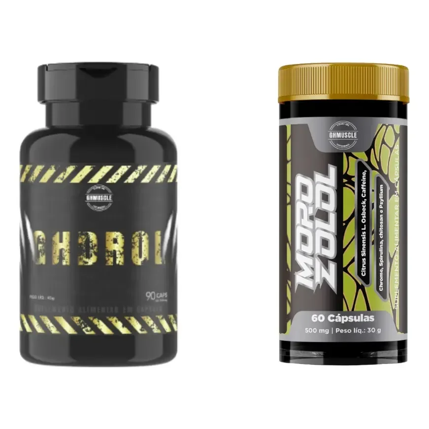 1 Gh Drol + 1 Morozolol - Laboratório Ghmuscle Sem Sabor