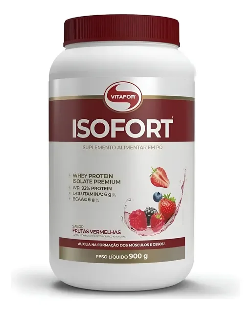 Isofort Whey Protein Isolado 900g - Vitafor Novo