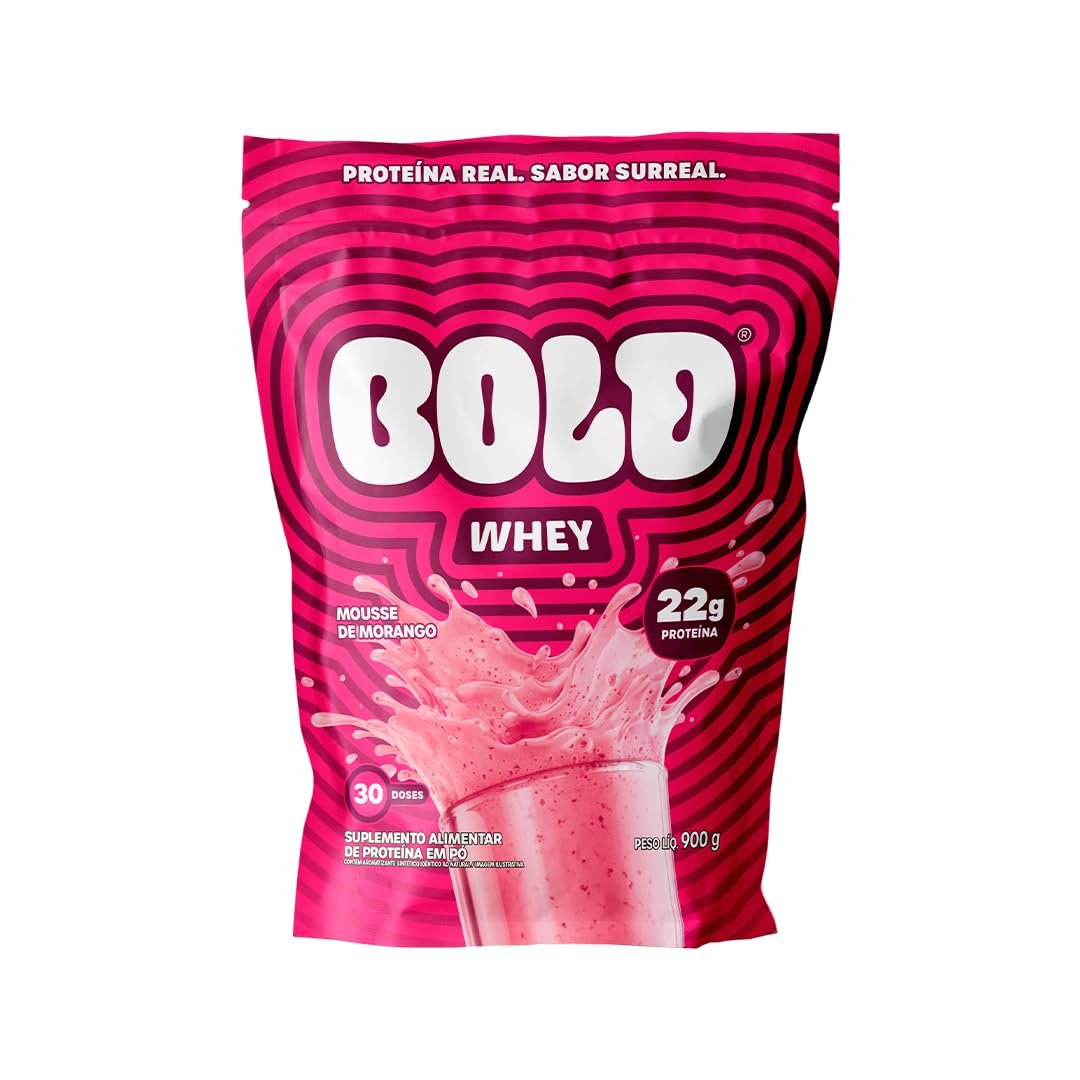 WHEY PROTEIN 3W - BOLD WHEY (900g) - Mousse de Morango