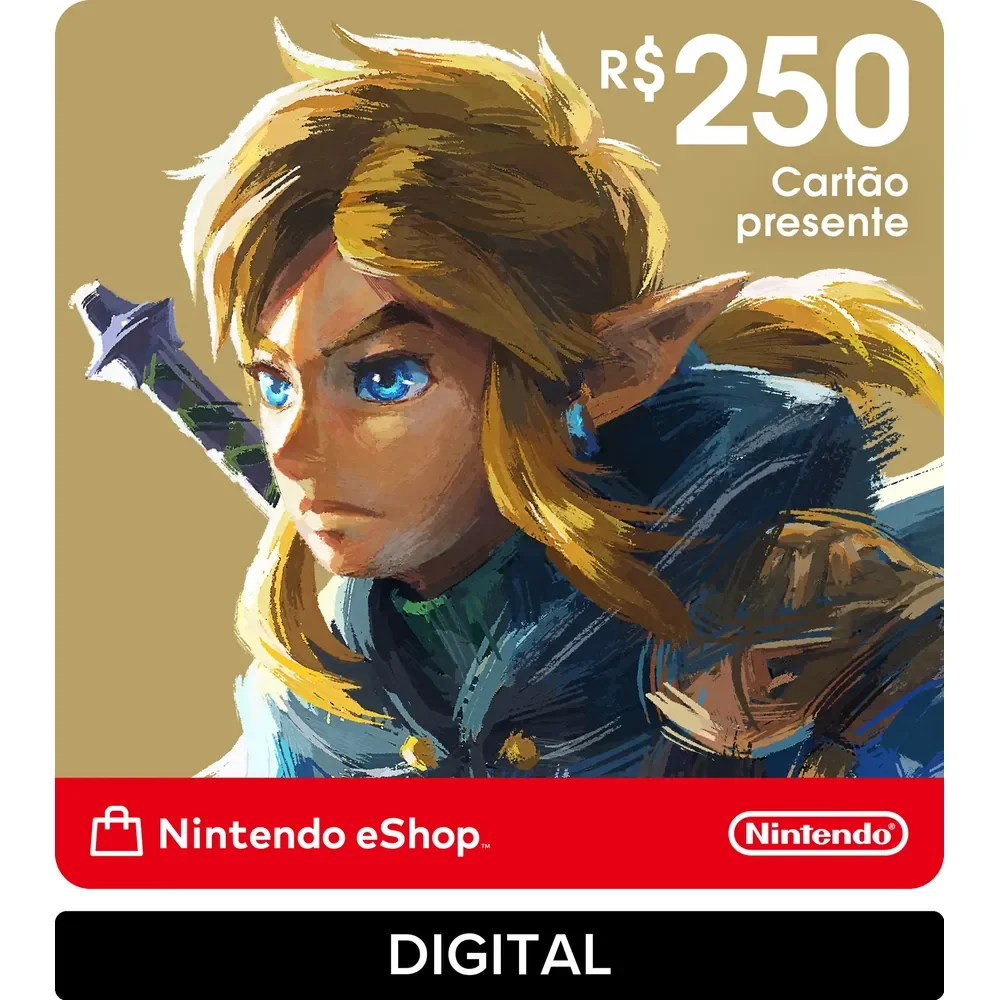 Nintendo Gift Card Eshop R$ 250 (digital)