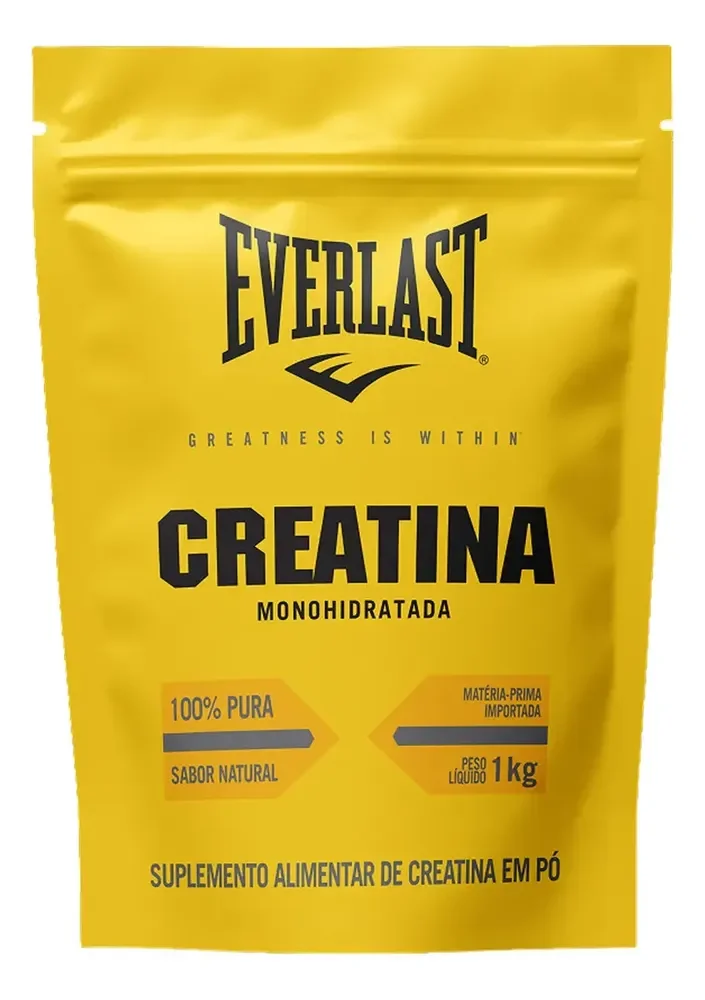 Creatina Monohidratada 1kg 100% Pura - Everlast
