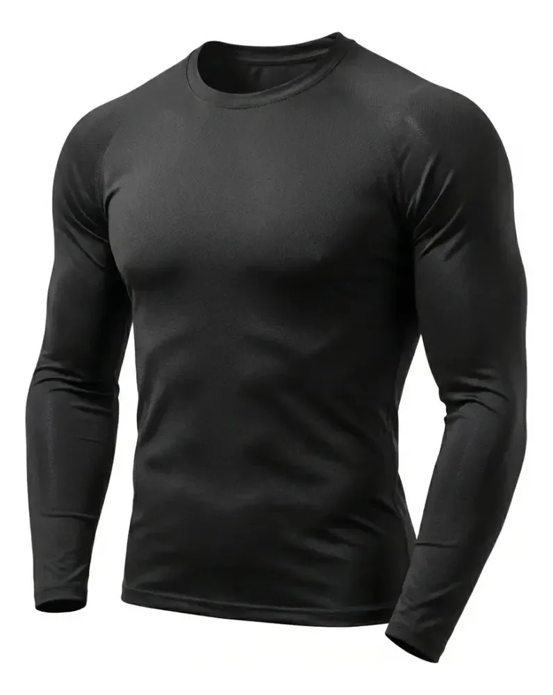 Camisa Térmica Segunda Pele Manga Longa Uv Frio Calor Treino Preto G