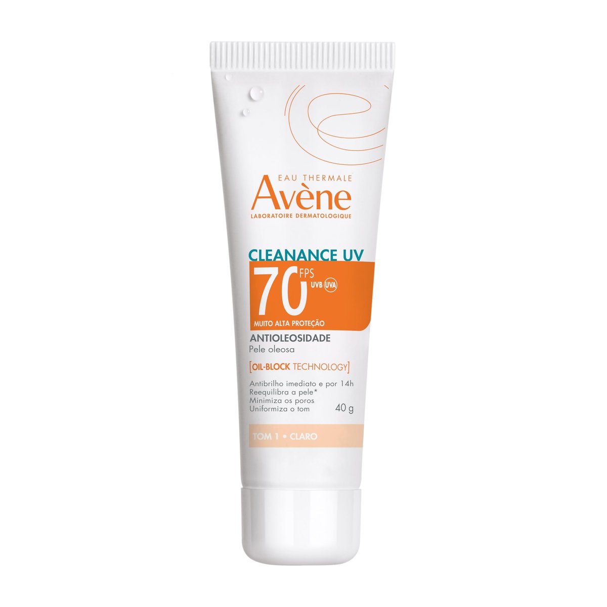 Avène Cleanance UV Protetor Solar Facial com Cor FPS70 Tom Claro 40g