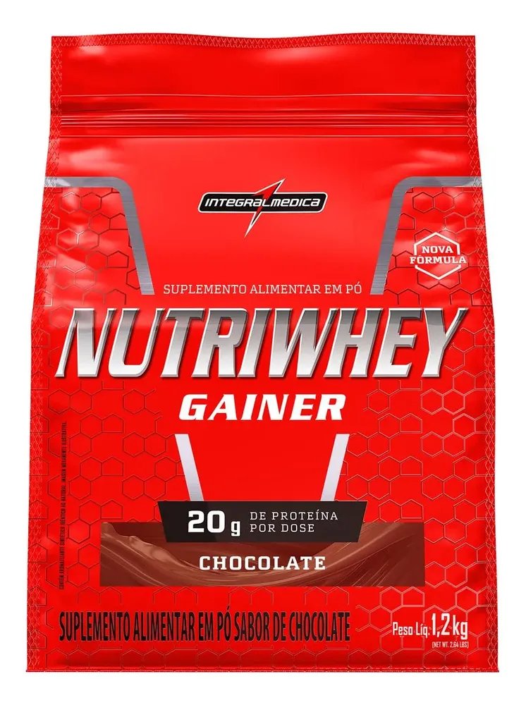 Nutriwhey Gainer 1,2 Kg Chocolate - Integralmédica Chocolate