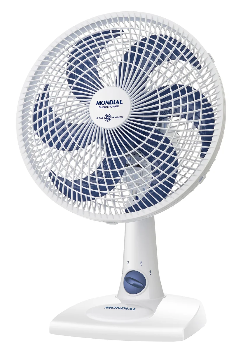 MONDIAL Ventilador de Mesa 127V, 30cm, 6 pás, Super Power - VSP-30-W