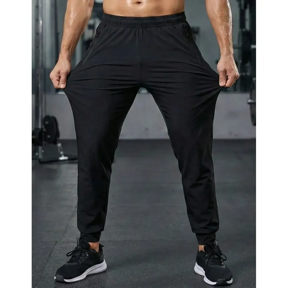 Calça Masculina Tactel Jogger Esportiva Academia Slim Treino Preto G