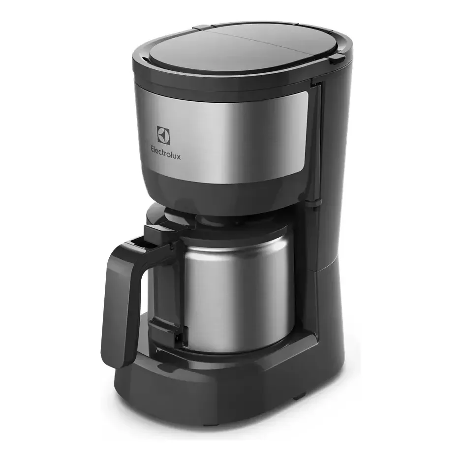 Cafeteira Elétrica Electrolux Efficient Com Jarra De Aço Inox 15 Xicaras 600ml Ecm12 Cinza 127v