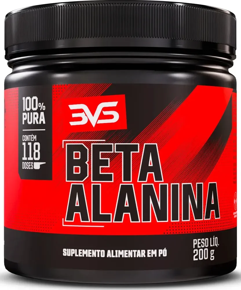 Beta Alanina 200g - Fórmula Avançada 100% Pura com 117 Doses - 3VS Nutrition