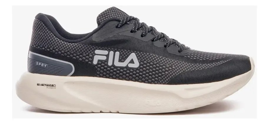 Tênis Masculino Spry Fila Preto/grafite/cinza Liso 43 Br