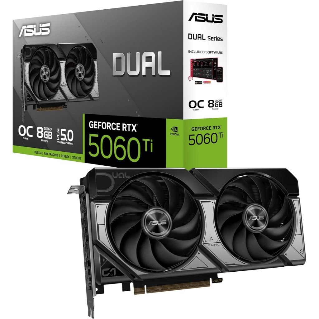 Placa de Vídeo ASUS NVIDIA GeForce RTX 5060 Ti OC 8GB GDDR7