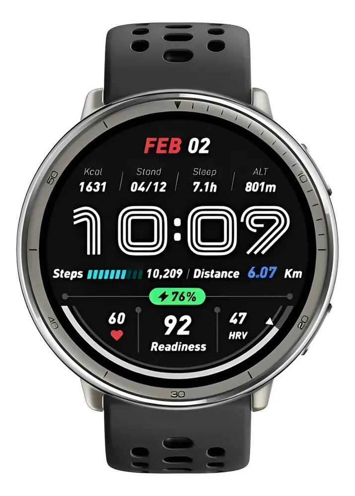 Relógio Amazfit Active 2 Smartwatch Cinza Preto