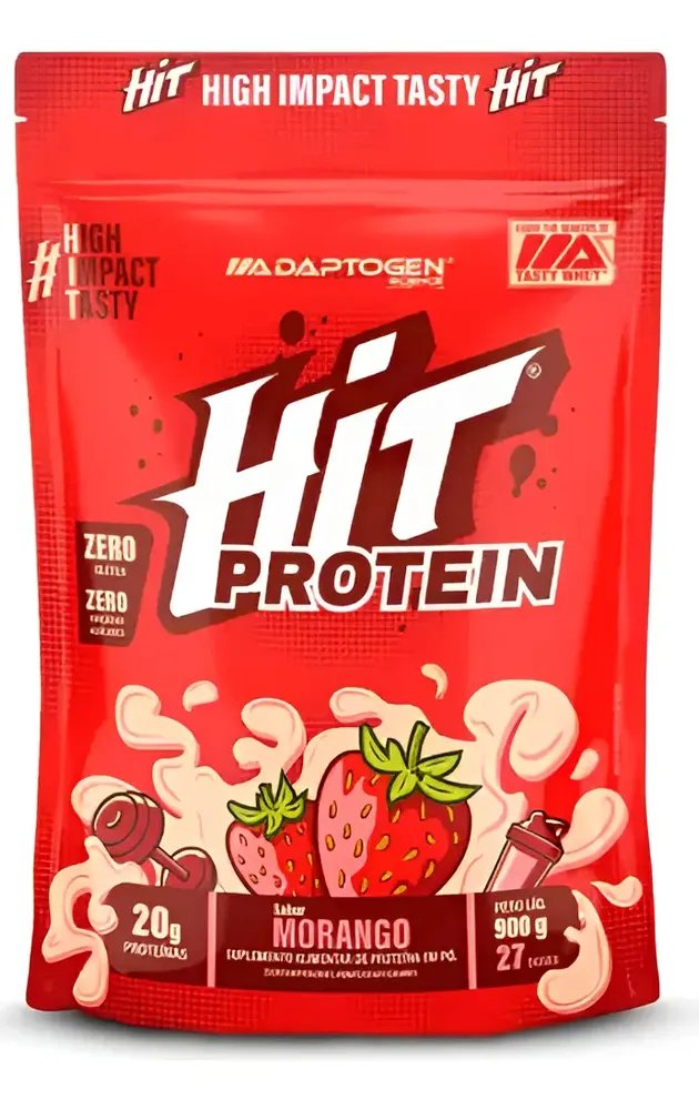 Hit Protein Whey 900g - Adaptogen Science Sabor Morango