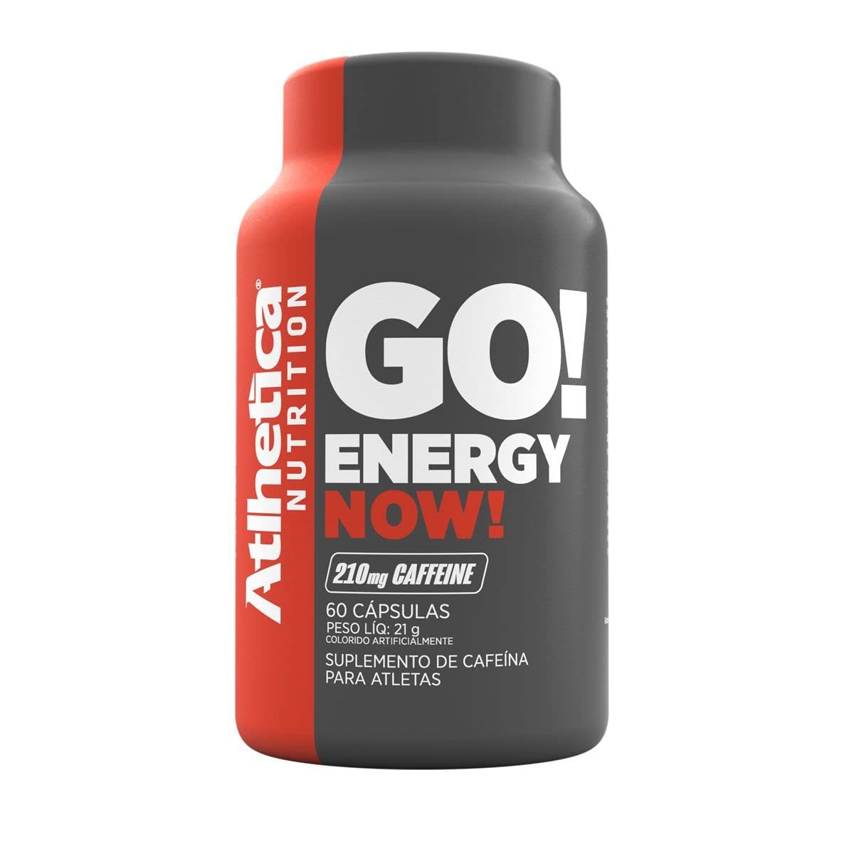 Energy Now - Cafeína 210mg (60caps), Atlhetica Nutrition