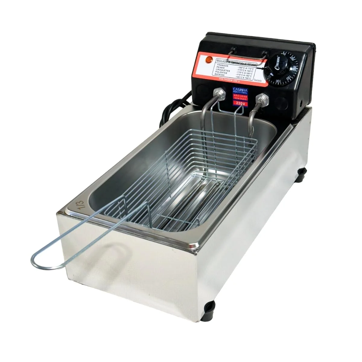 Fritadeira Elétrica Industrial Econômica Cuba 3L (110, Volts)