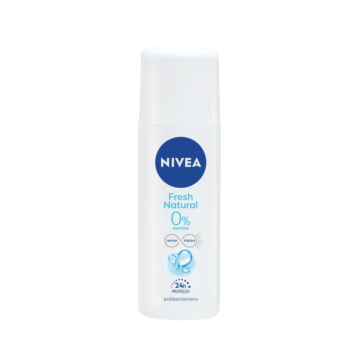 NIVEA Desodorante Spray Fresh Natural 90ml, Proteção 24h, Contra Odores, Antibacteriano, Frescor Suave