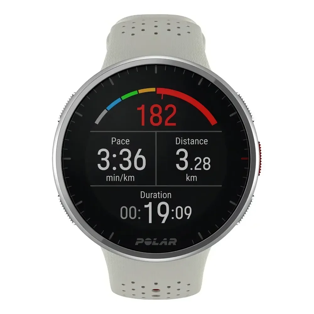 Relógio Esportivo Polar Pacer Pro Branco/vervelho Preto