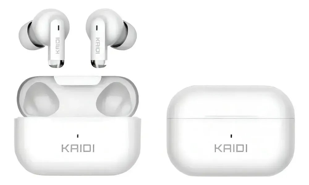 Fone Bluetooth 5.4 Sem Fio Tws Kaidi Kd780 Graves Potentes Branco