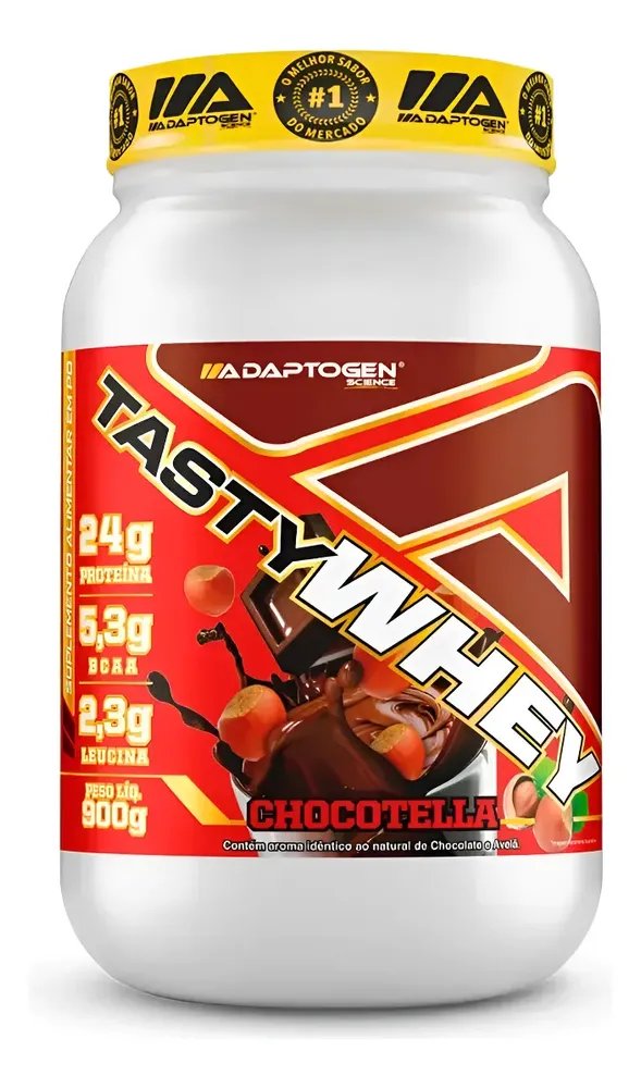 Tasty Whey Pote 900g Chocotella Adaptogen Science Choconilla