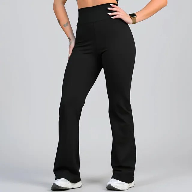 Calça Legging Leg Flare Zero Transparência Grossa Academia