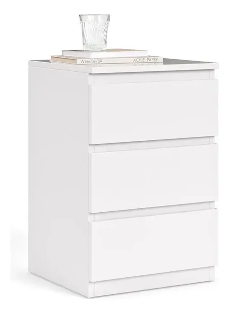 Mesa De Cabeceira Retrô Quarto Decoração 3 Gavetas - Cores