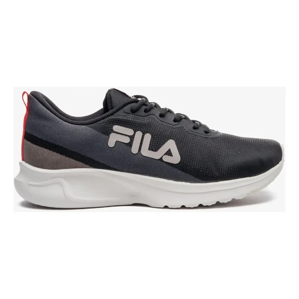 Tênis Masculino Vector Fila Preto Grafite Oliva Lisa 41 Br
