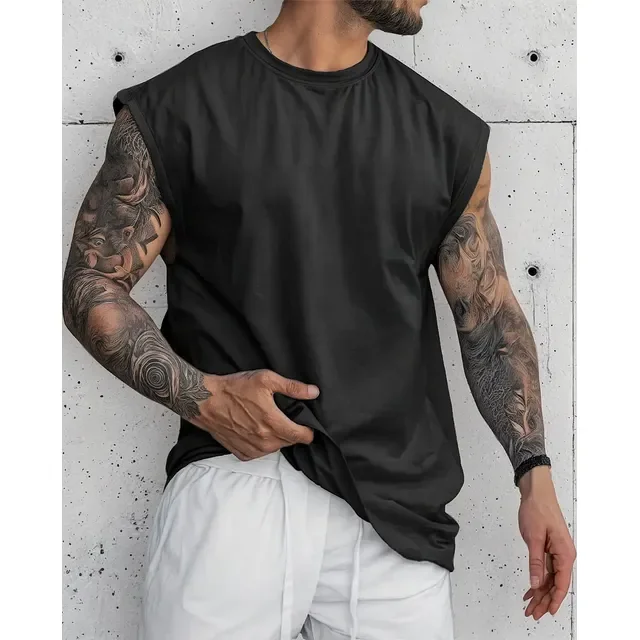 Camiseta Regata Oversized Masculina Streetwear Sport Cavada