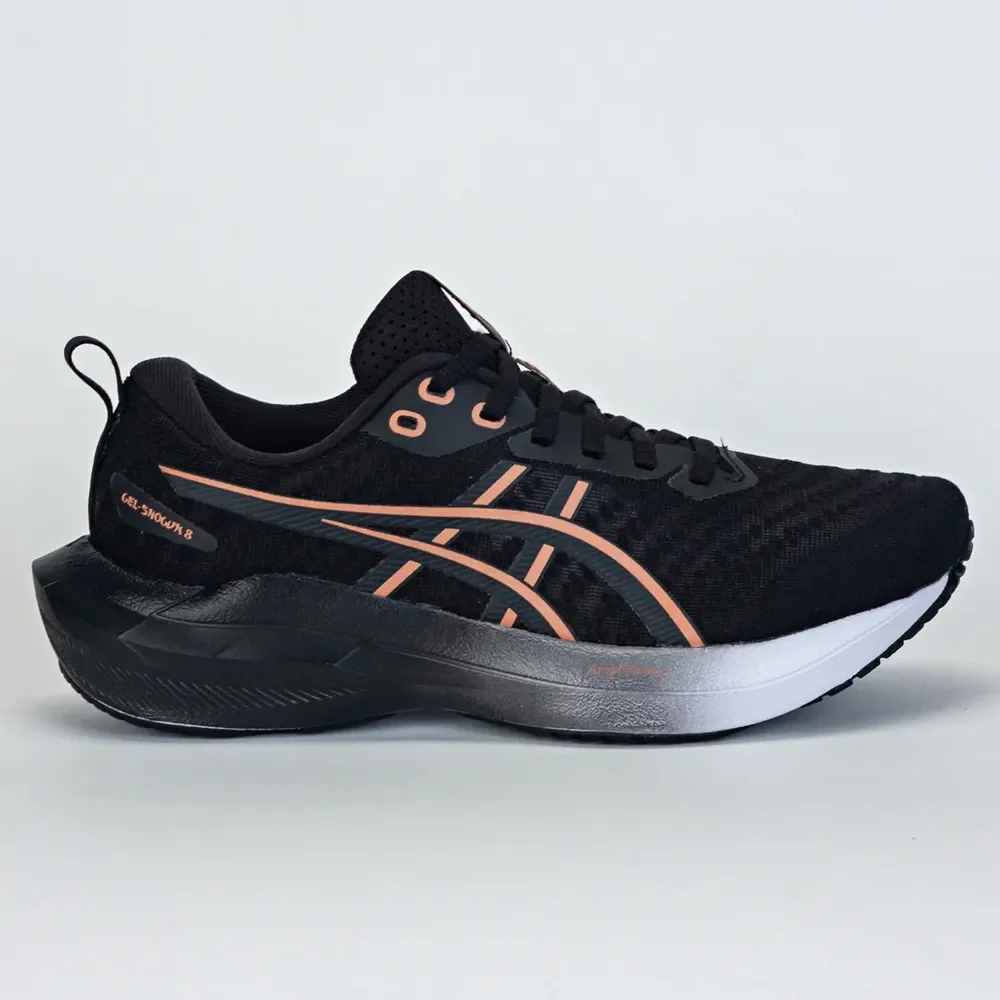 Tênis Asics Gel Shogun 8 Feminino Caminhada Preto/coral 37 Br