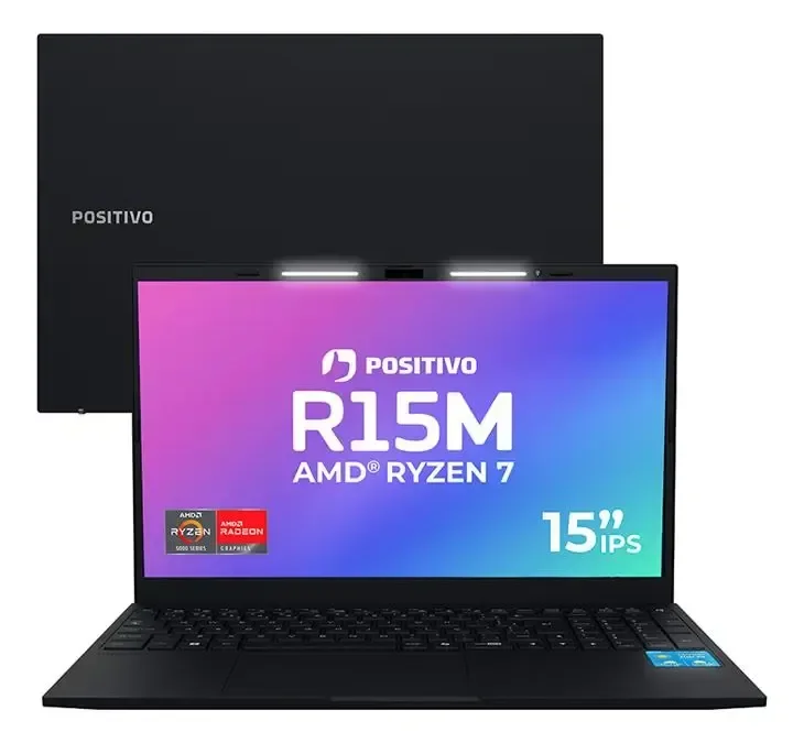 Notebook Positivo Vision R15M Com Ryzen 7, 8GB RAM e SSD 256GB