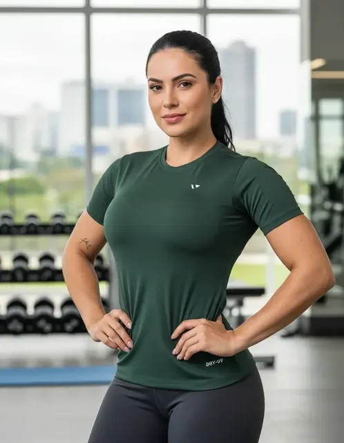Camisas Térmica Feminina Voker Proteção Uv Dry Fit Academia