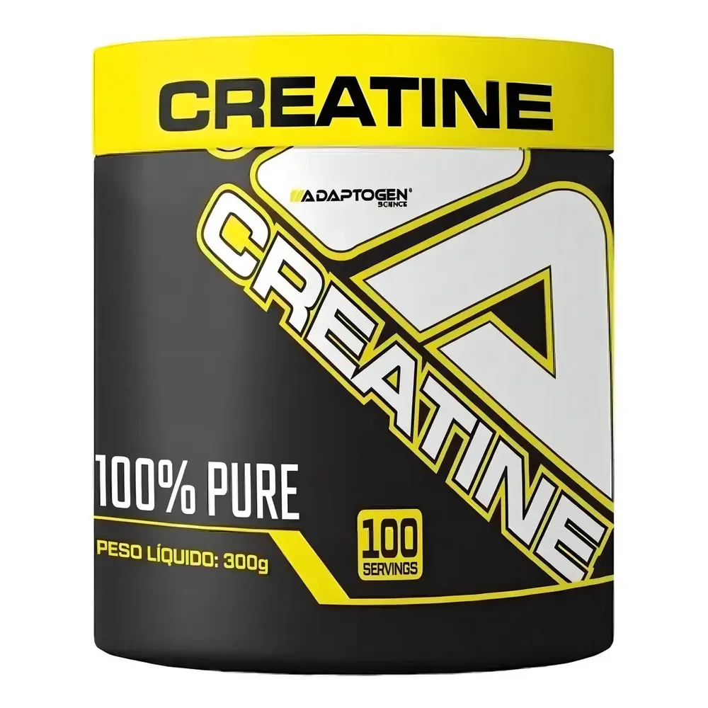 Creatina Platinum 300g Adaptogen Science - 100% Pura Sabor Sem Sabor