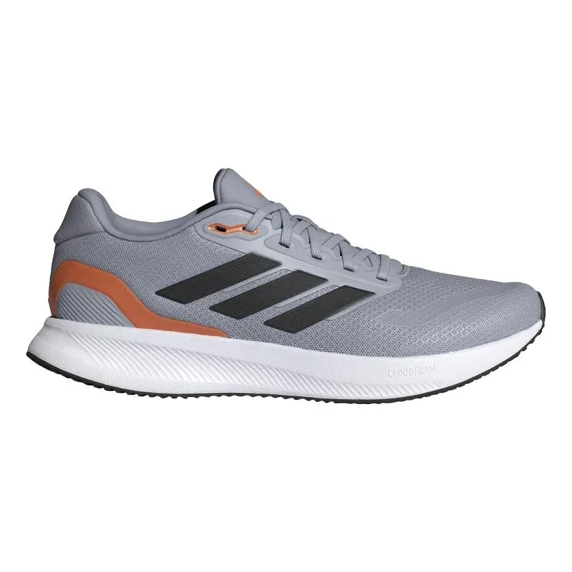 Tênis Corrida Runfalcon 5 adidas Cinza / Halo Silver / Core Black / Dusky Orange 42 Br
