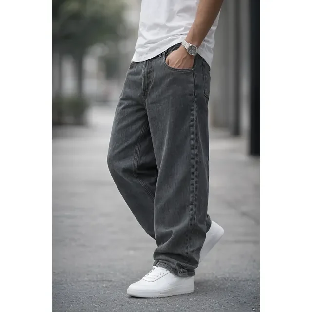 Calça Masculina 36 Ao 48 Balão Baggy Larga 2 Cores Premium