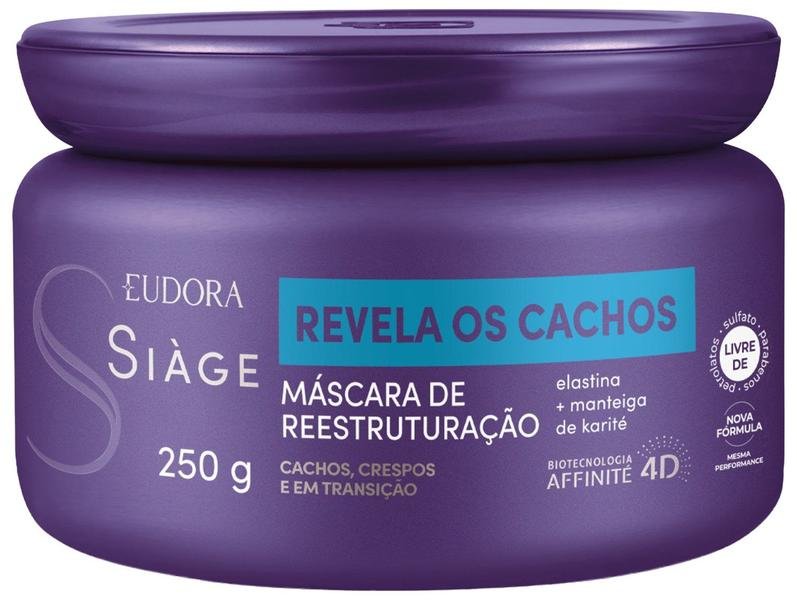 Máscara de Reestruturação Eudora Siàge Revela os Cachos 250g