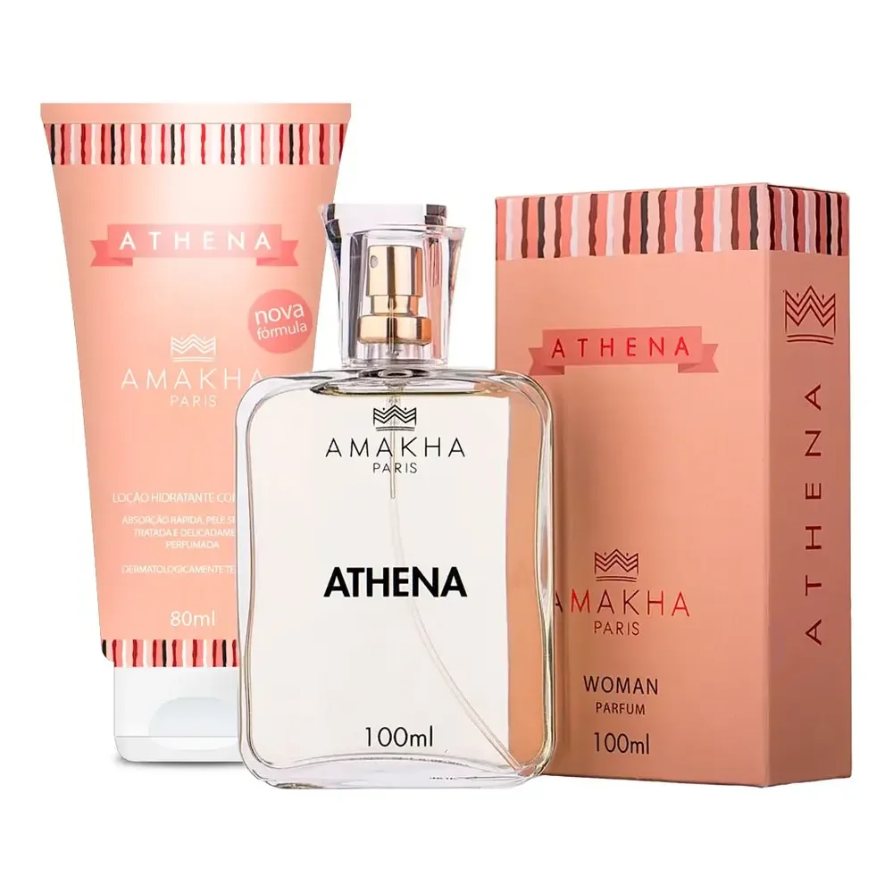 Kit Essencial Athena - Perfume Feminino 100ml + Hidratante