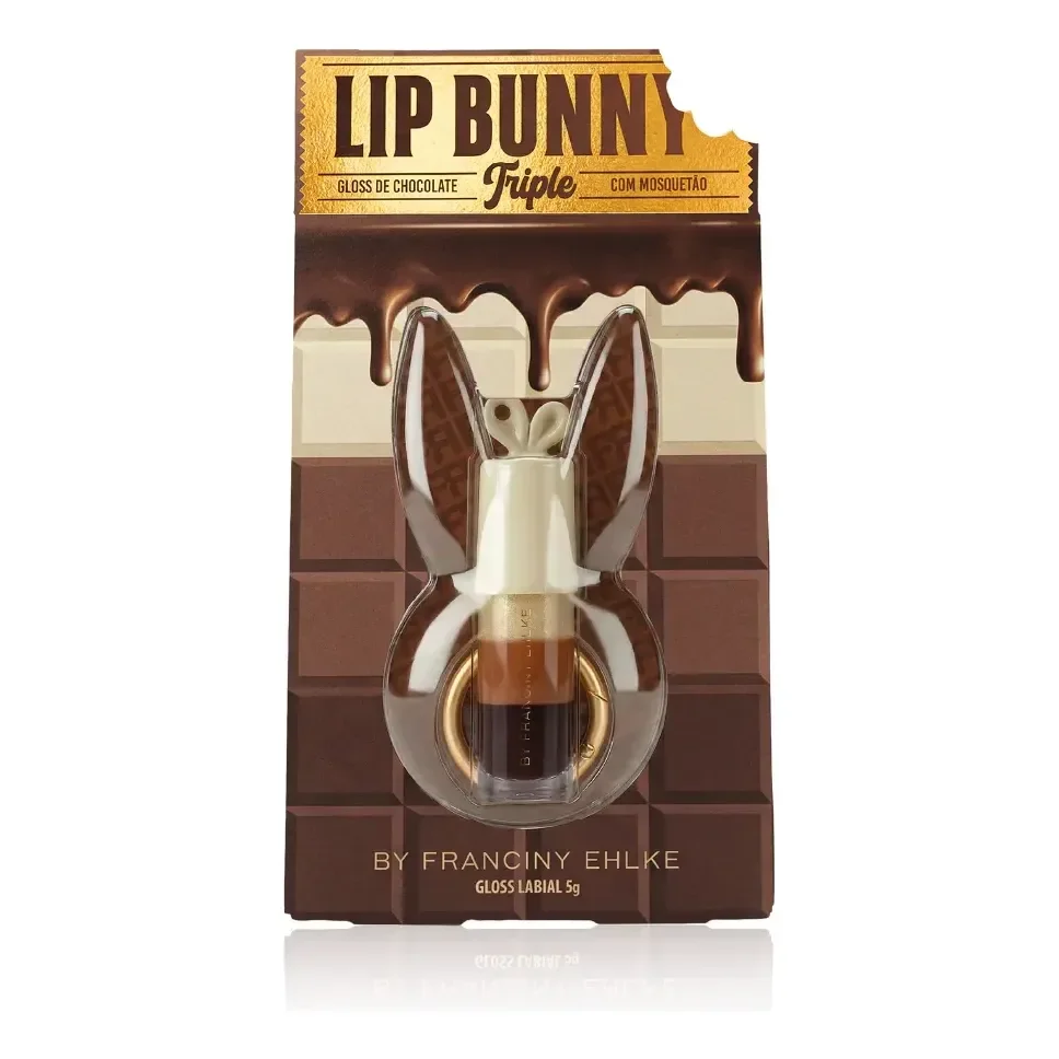 Gloss Labial Lip Bunny Triple - Fran By Franciny Ehlke Marrom